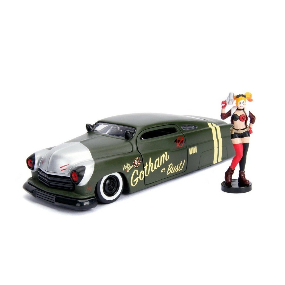 Jada Toys DC Comics Bombshells Harley Quinn & 1951‎ Mercury Die-cast Car Gotham